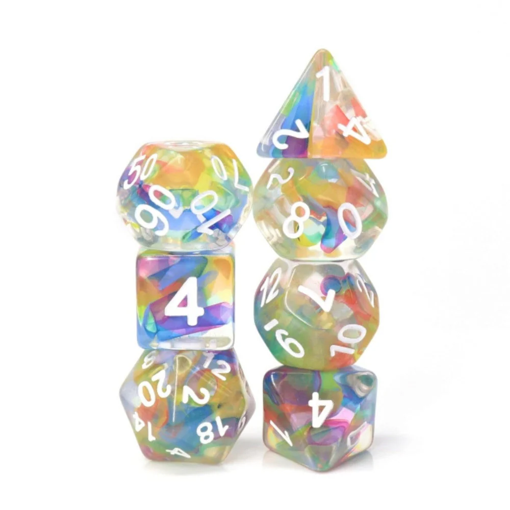 Foam Brain Games: Rainbow Ribbon Dice Set - Image 3