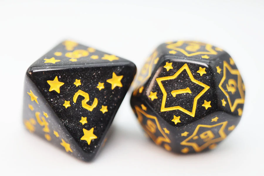 Foam Brain Games: Shooting Stars Barium - Dice Set - Image 2