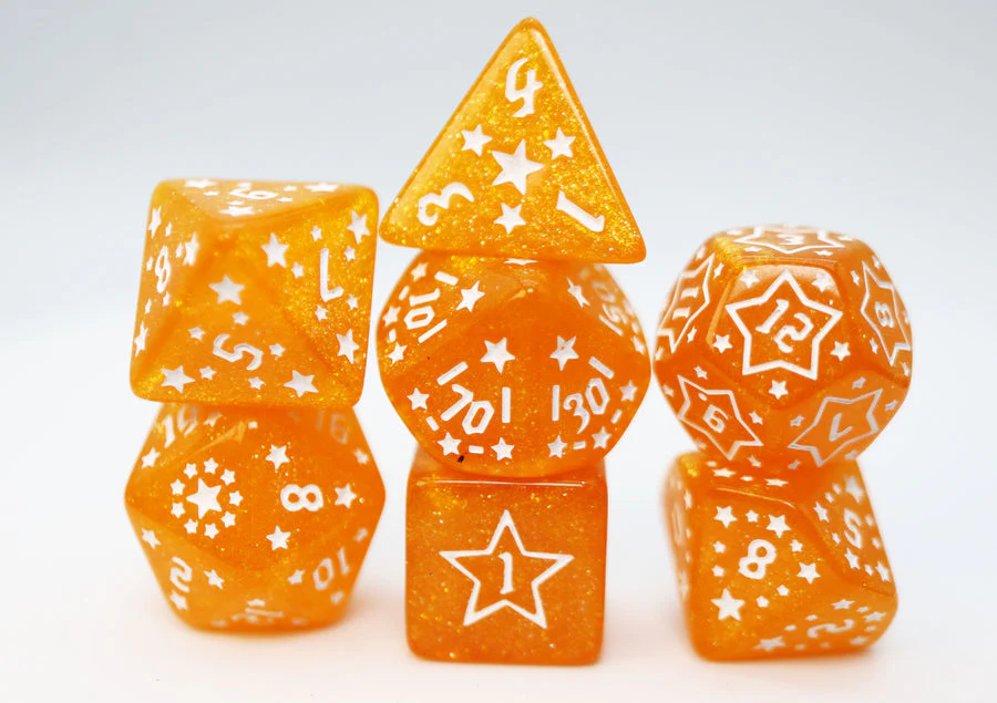 Foam Brain Games: Shooting Stars - Sodium RPG Dice Set