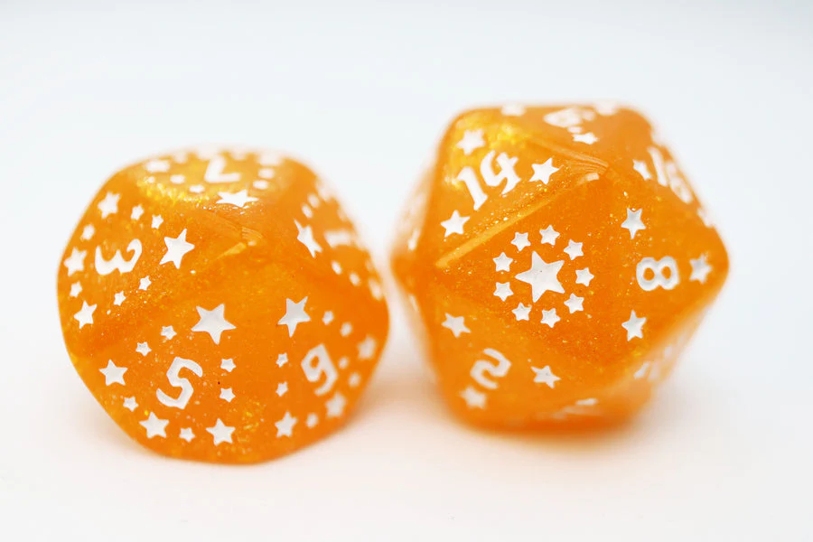 Foam Brain Games: Shooting Stars - Sodium RPG Dice Set - Image 3