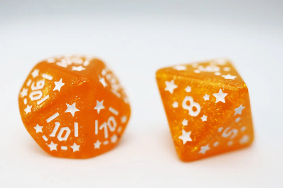 Foam Brain Games: Shooting Stars - Sodium RPG Dice Set - Image 4