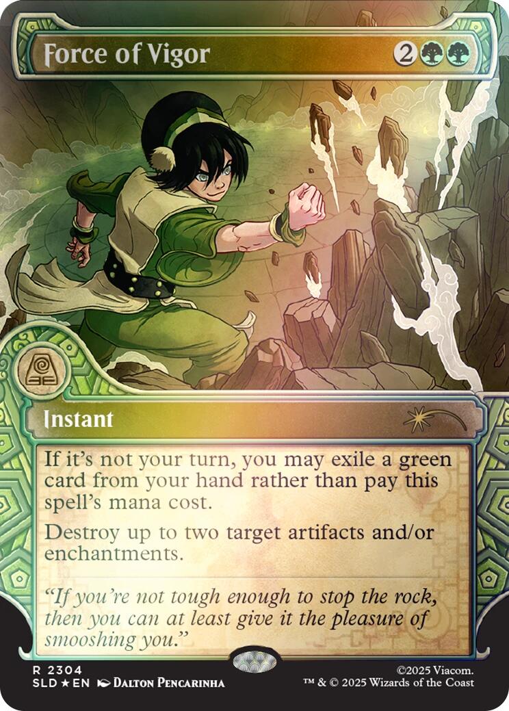 Force of Vigor (Rainbow Foil) [Secret Lair Drop Series]