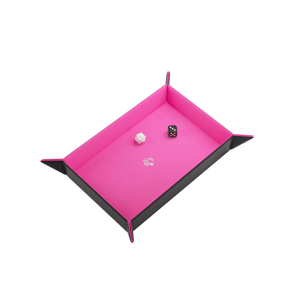 Gamegenic: Magnetic Dice Tray Rectangular - (Black/Pink) - Image 3