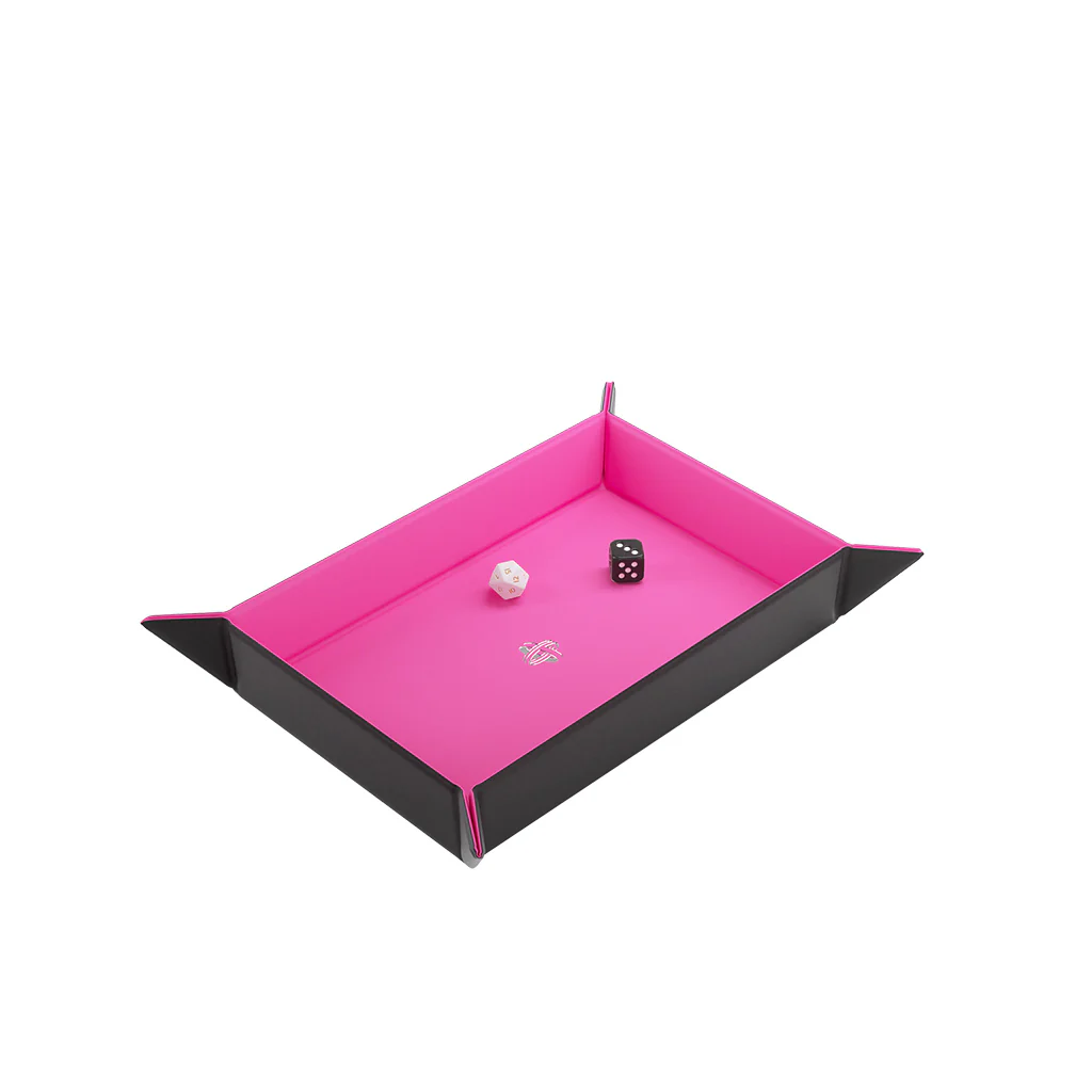 Gamegenic: Magnetic Dice Tray Rectangular - (Black/Pink) - Image 4