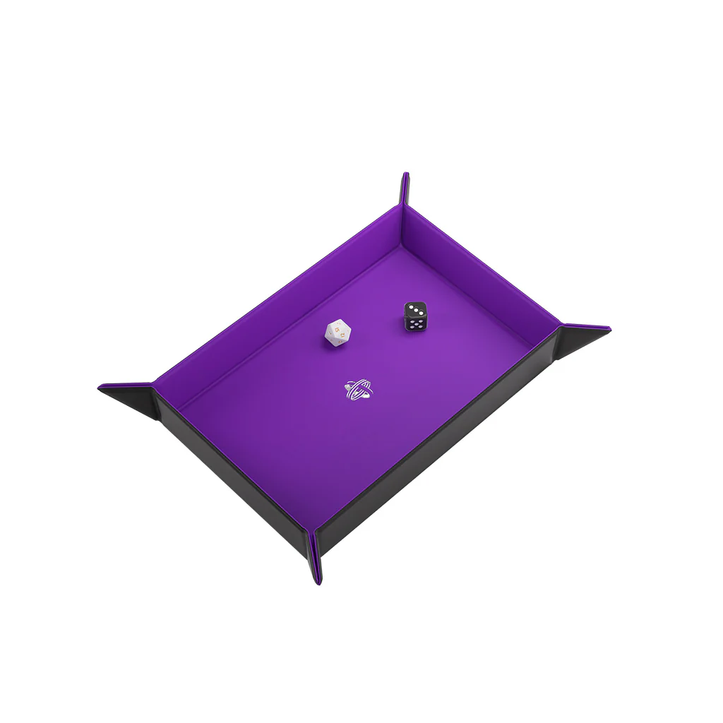 Gamegenic: Magnetic Dice Tray Rectangular - Black/Purple - Image 3
