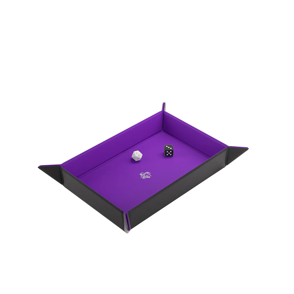 Gamegenic: Magnetic Dice Tray Rectangular - Black/Purple - Image 4