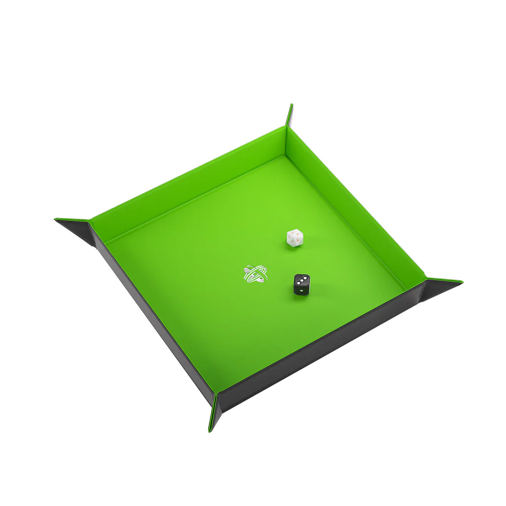Gamegenic: Magnetic Dice Tray Square - Black/Green - Image 3