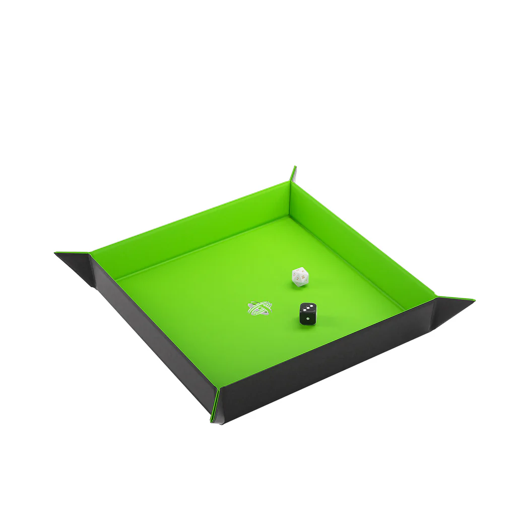 Gamegenic: Magnetic Dice Tray Square - Black/Green - Image 4