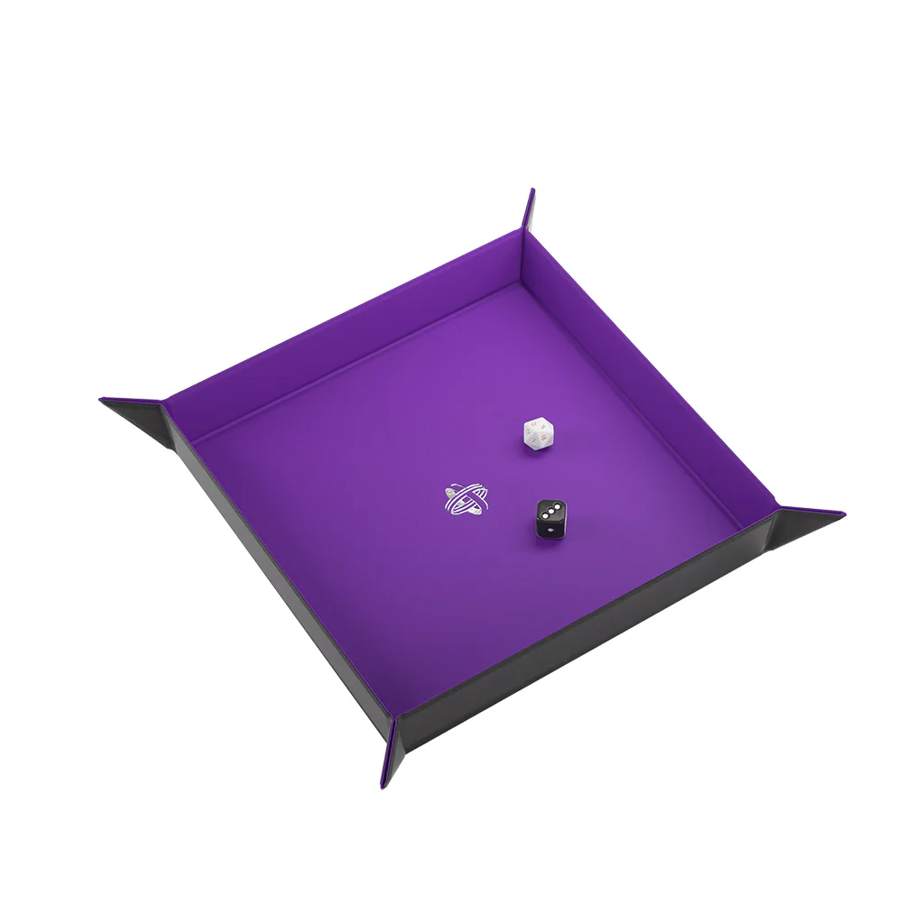 Gamegenic: Magnetic Dice Tray Square - Black/Purple - Image 3