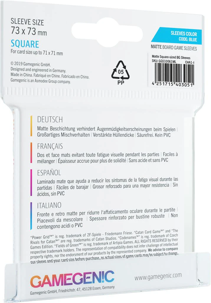 Gamegenic: Matte Sleeves - Square (73x73) - Image 2