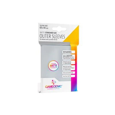 Gamegenic: Outer Sleeves - Matte Standard Clear (50)