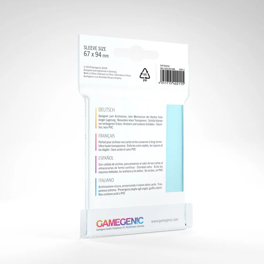 Gamegenic: Soft Sleeves 100ct - Clear - Image 2