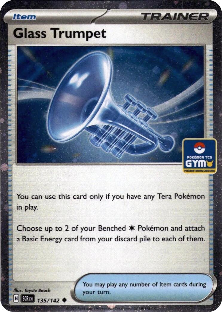 Glass Trumpet (135/142) (Gym Stamp Asia Exclusive) [Miscellaneous Cards]