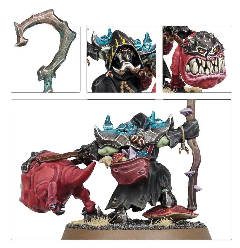 Warhammer Age of Sigmar: Gloomspite Gitz - Squigboss With Gnasha-Squig - Image 3