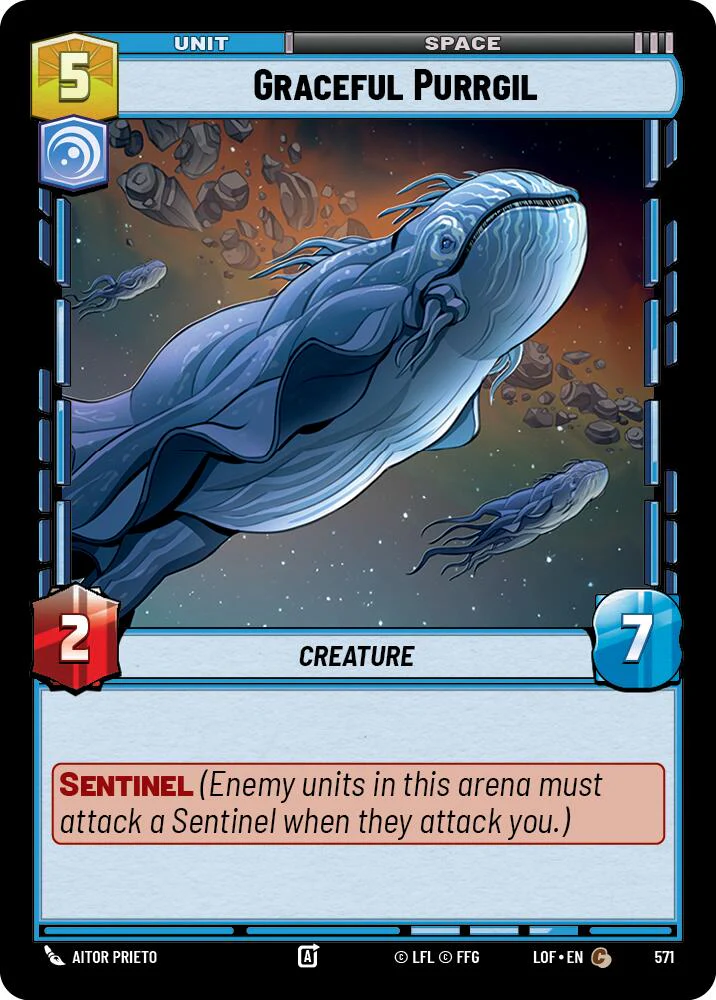 Graceful Purrgil (571) (Foil) (571) [Legends of the Force]