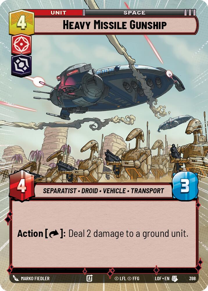 Heavy Missile Gunship (398) (Hyperspace) (398) [Legends of the Force]