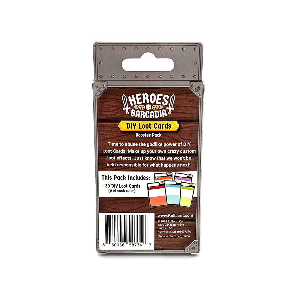 Heroes of Barcadia: Heroes for Hire - DIY Loot Cards Booster Pack - Image 2