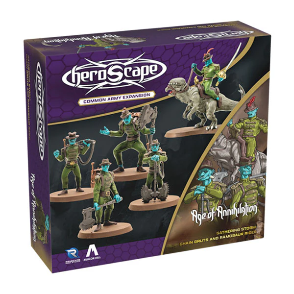 Heroscape: Army Expansion - Chain Gruts and Ramosaur Rider
