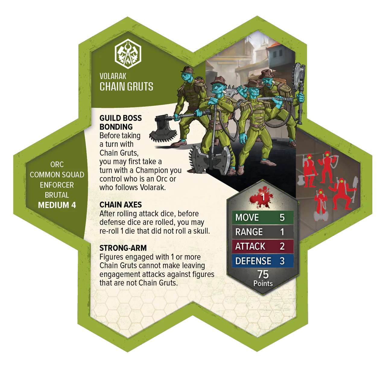 Heroscape: Army Expansion - Chain Gruts and Ramosaur Rider - Image 4