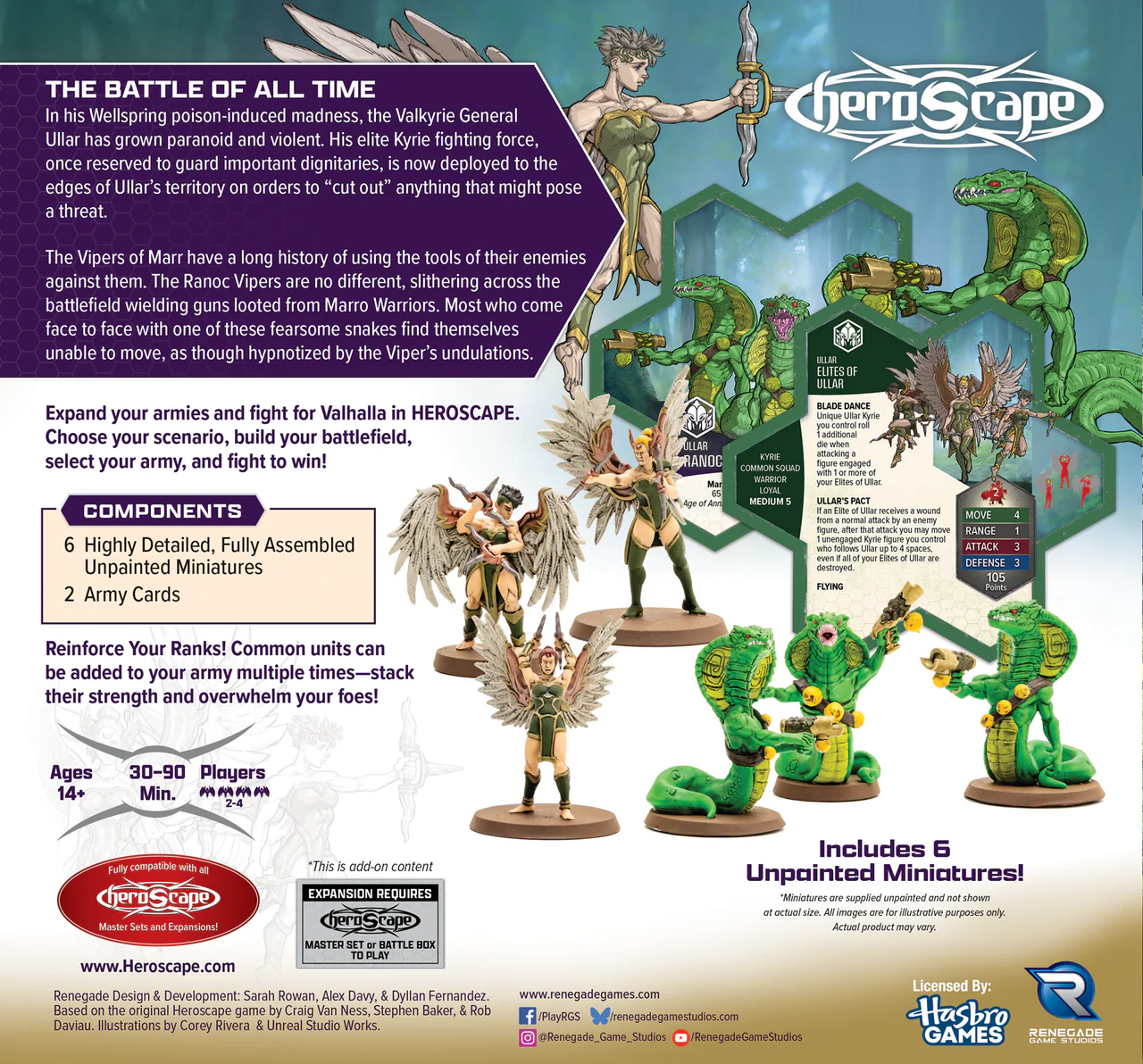 Heroscape: Army Expansion - Elites of Ullar and Ranoc Vipers - Image 2