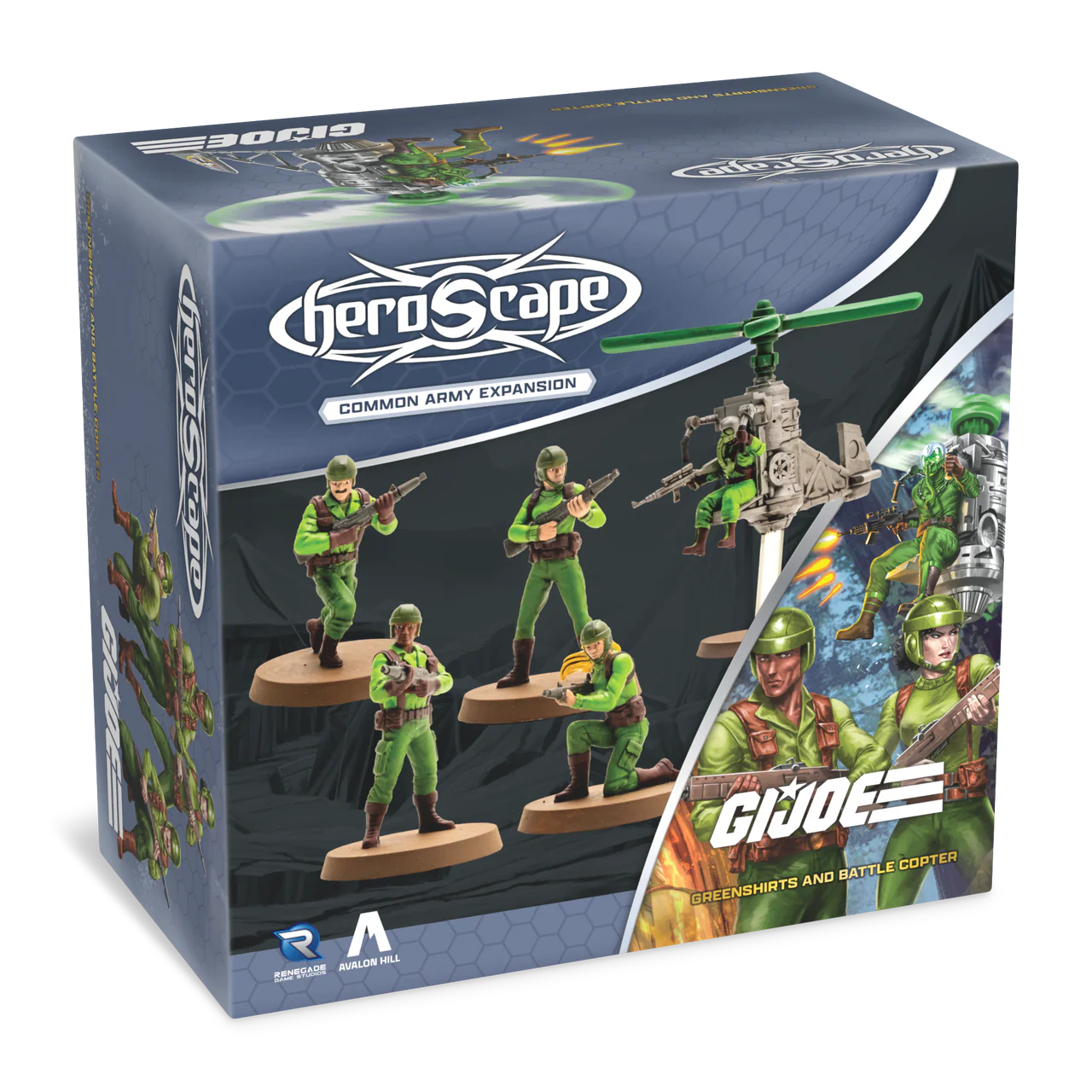 Heroscape: Army Expansion - GI Joe Greenshirts and Battle Copter