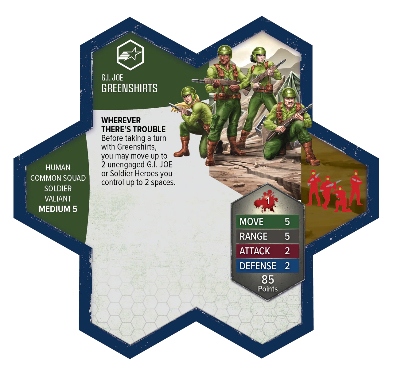 Heroscape: Army Expansion - GI Joe Greenshirts and Battle Copter - Image 4