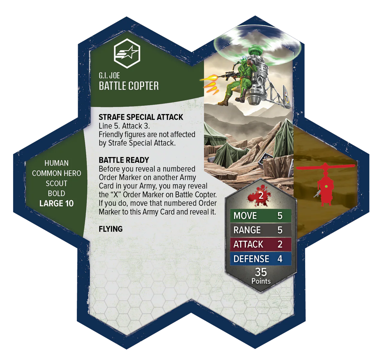 Heroscape: Army Expansion - GI Joe Greenshirts and Battle Copter - Image 5