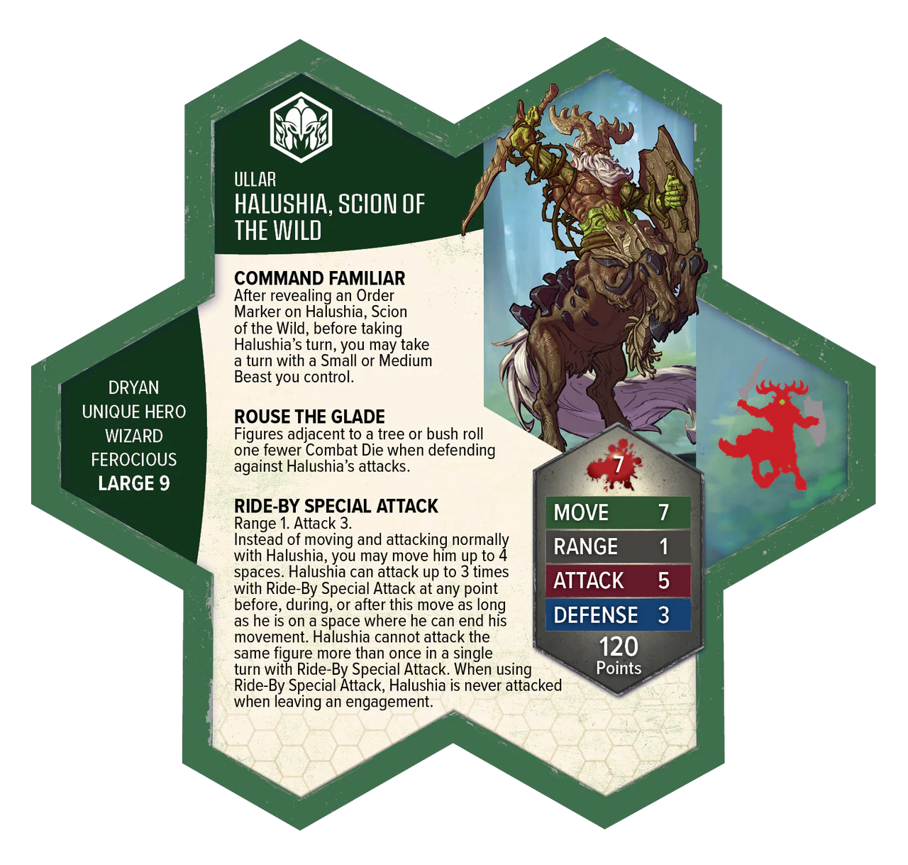Heroscape Army Expansion: Rising Tide - Sonlen and Halushia, Scion of the Wild - Image 4