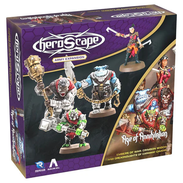 Heroscape: Embers of War - Crimson Widow and Dreadnaughts of Caraway Cavern
