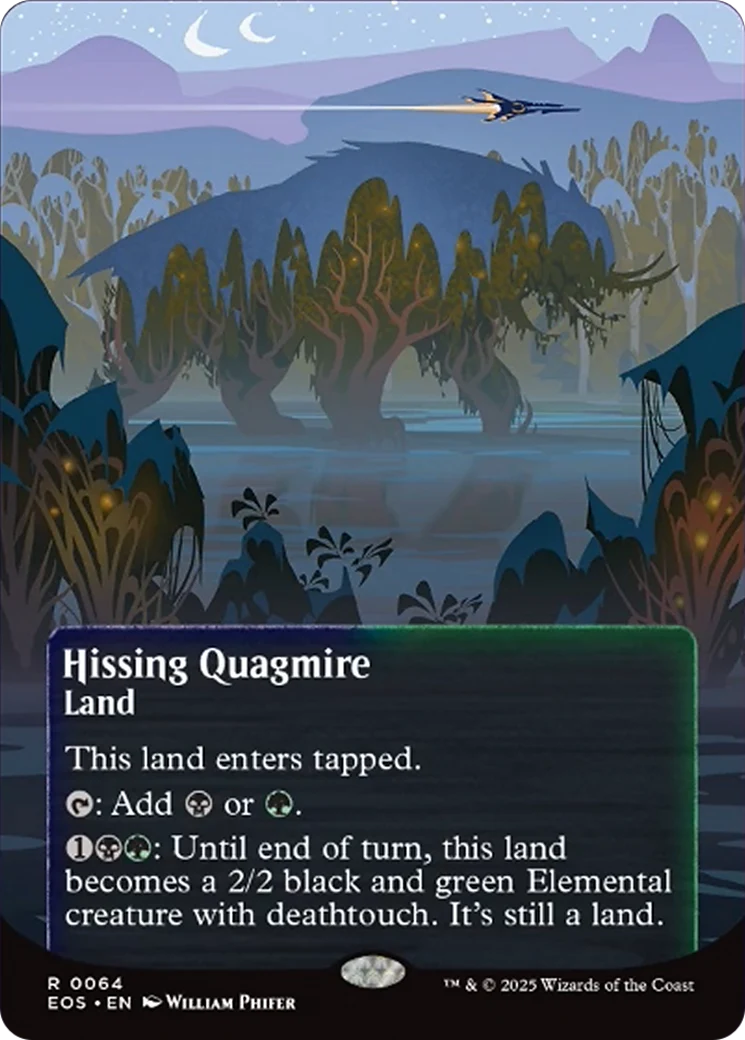 Hissing Quagmire (0064) (Borderless) [Edge of Eternities: Stellar Sights]