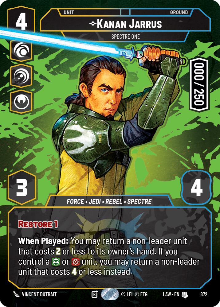 Kanan Jarrus - Spectre One (Serialized) (872) (872) [A Lawless Time]