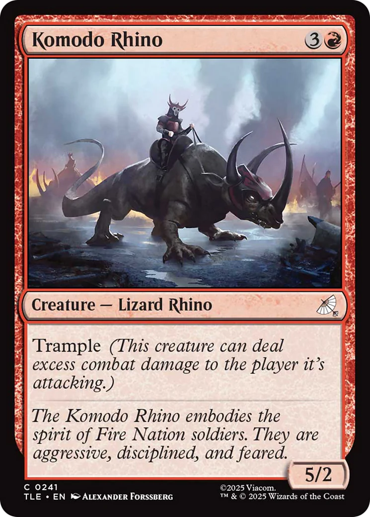 Komodo Rhino [Avatar: The Last Airbender: Eternal-Legal]