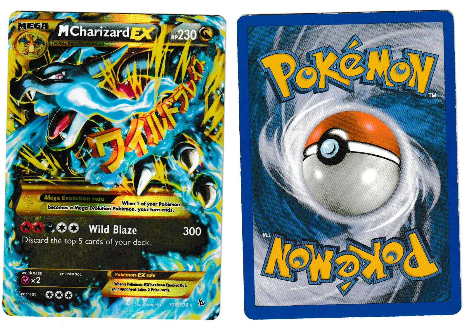 M Charizard EX (108/106) [XY: Flashfire] (Actual Scan) (MCS001)