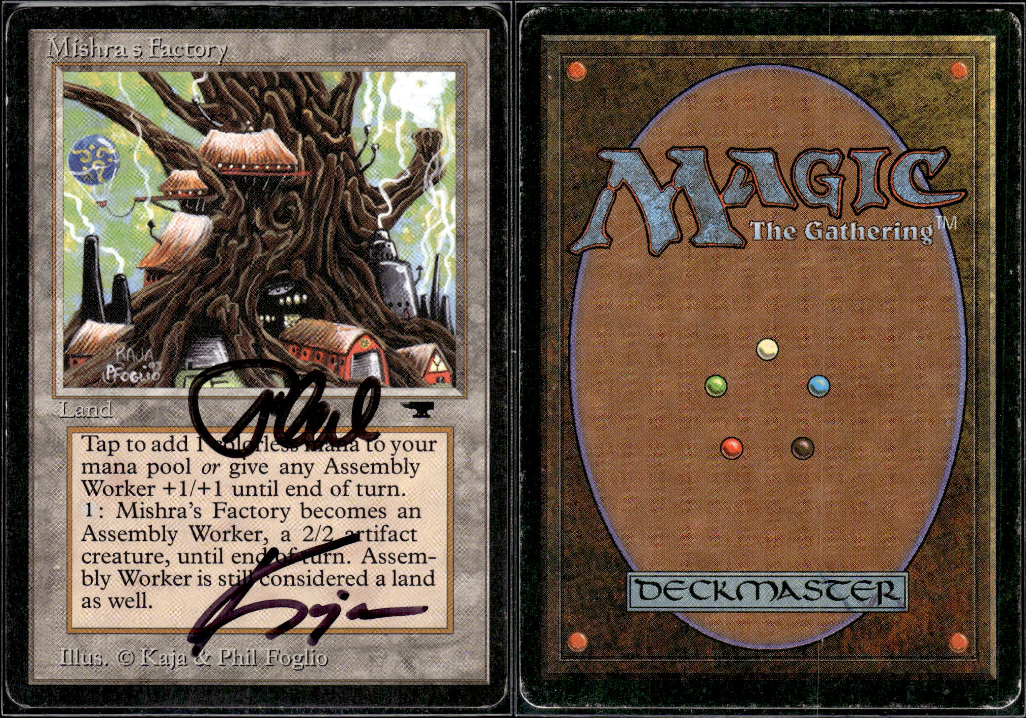 Mishra's Factory (Spring - Double Signed) [Antiquities] (Actual Scans) (MFS1A)