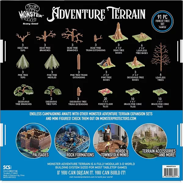 Monster Adventure Terrain: Painted Forest Tree Set (91pc) - Image 2