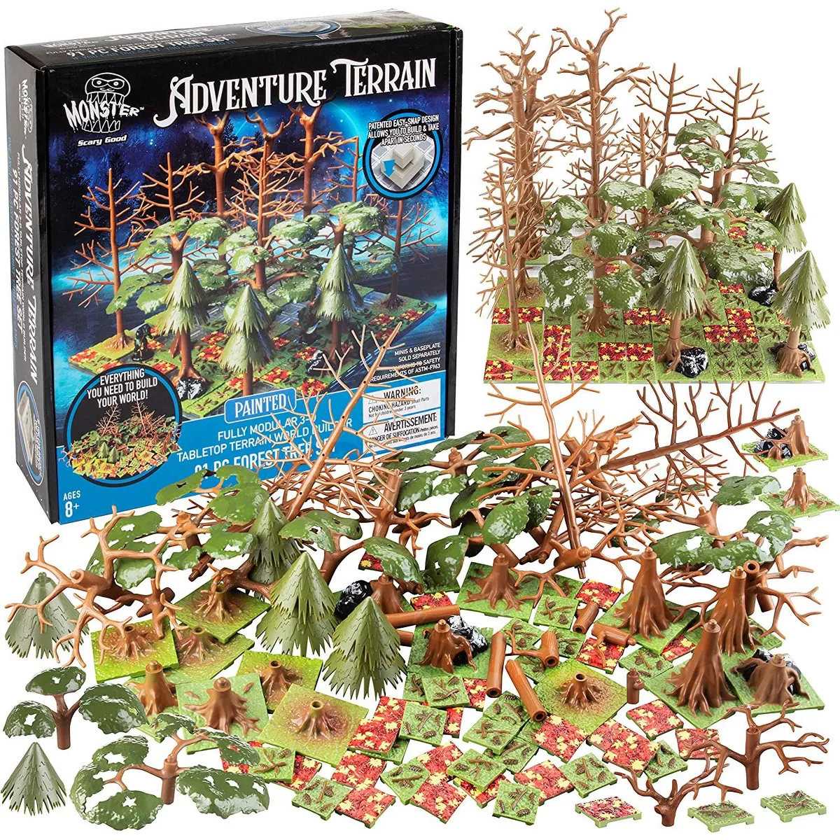 Monster Adventure Terrain: Painted Forest Tree Set (91pc) - Image 4