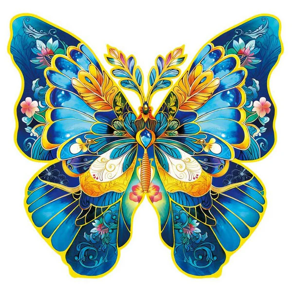 Morpho Helena Butterfly Wooden Puzzle (200 pc) - Image 2