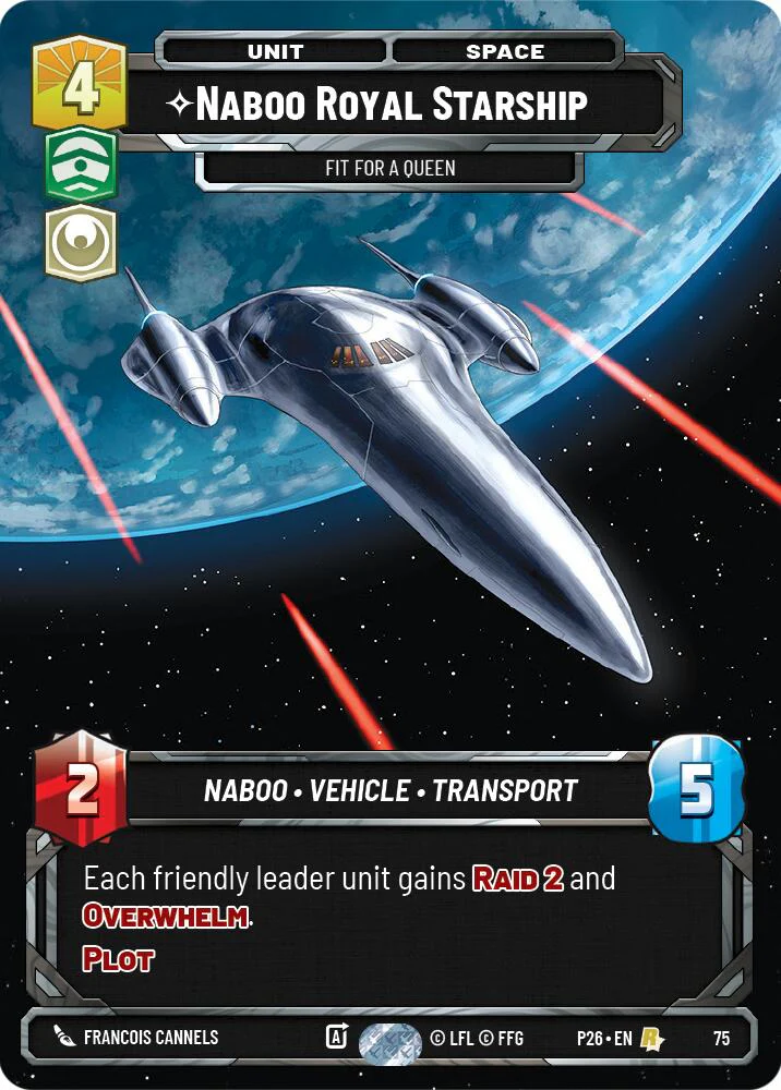 Naboo Royal Starship - Fit For A Queen (75) (75) [Sector and Regional Promos: Season 1]