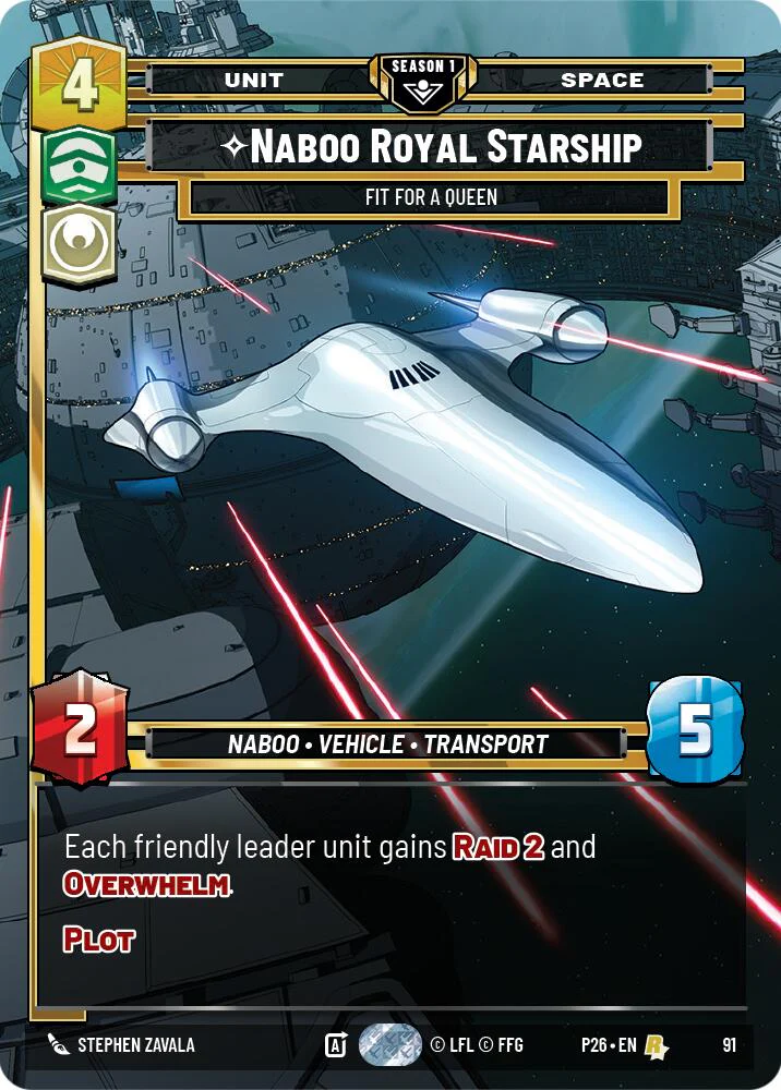 Naboo Royal Starship - Fit For A Queen (91) (91) [Sector and Regional Promos: Season 1]
