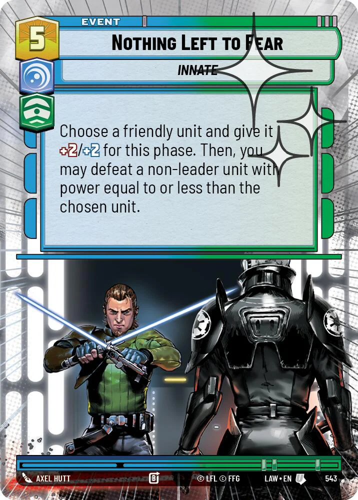 Nothing Left to Fear (543) (Hyperspace Foil) (543) [A Lawless Time]