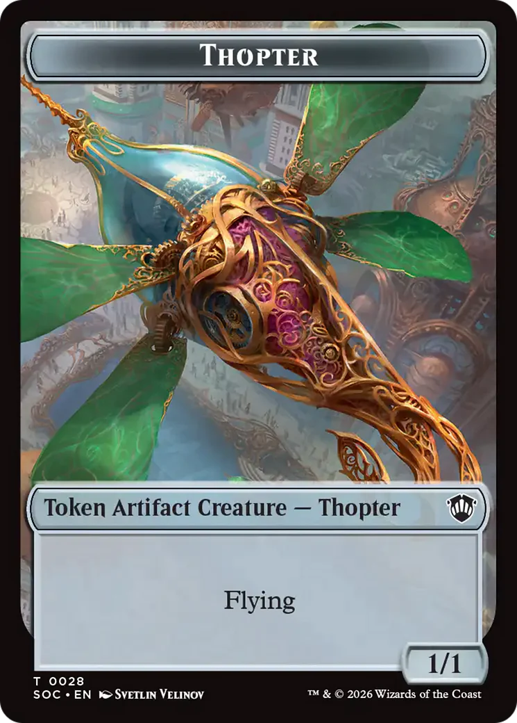 Phyrexian Germ // Thopter Double-Sided Token [Secrets of Strixhaven Commander Tokens] - Image 2