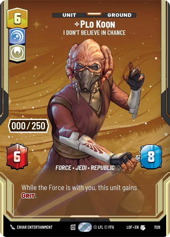 Plo Koon - I Don't Believe in Chance (1126) (Serialized) (1126) [Legends of the Force]