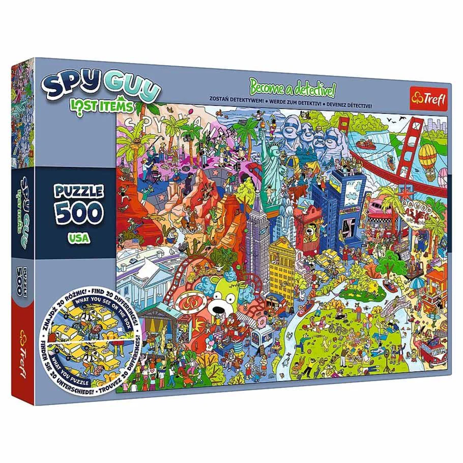 Puzzle: Spy Guy Lost Items - USA (500pc)