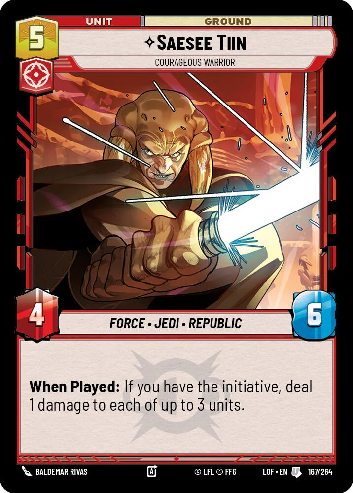 Saesee Tiin - Courageous Warrior (167/264) (167/264) [Legends of the Force]