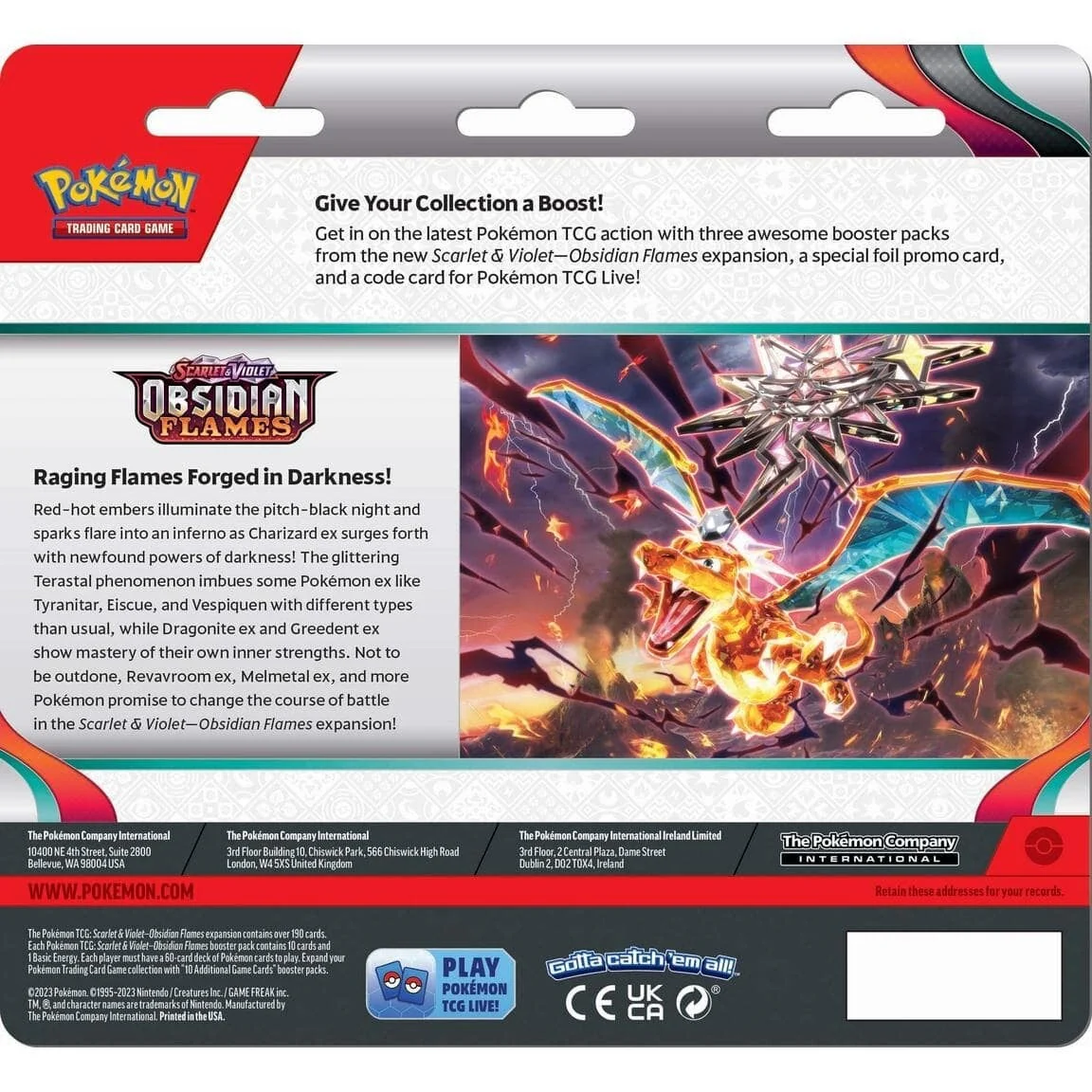Scarlet & Violet: Obsidian Flames - 3-Pack Blisters (Eevee) - Image 2
