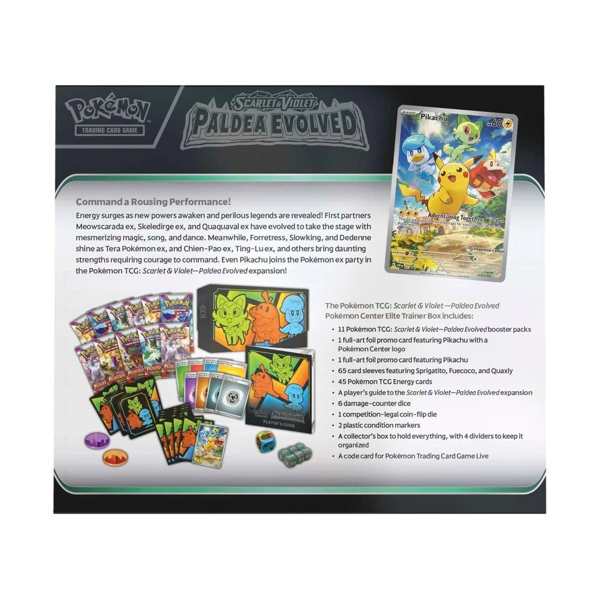 Scarlet & Violet: Paldea Evolved - Elite Trainer Box (Pokemon Center Exclusive) - Image 2