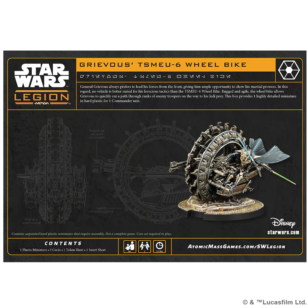 Star Wars: Legion - General Grievous' TSMEU-6 Wheel Bike - Image 2
