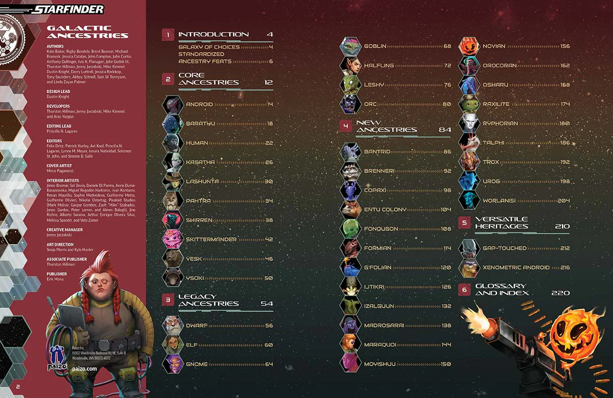 Starfinder RPG 2E: Galactic Ancestries (S2) - Image 2