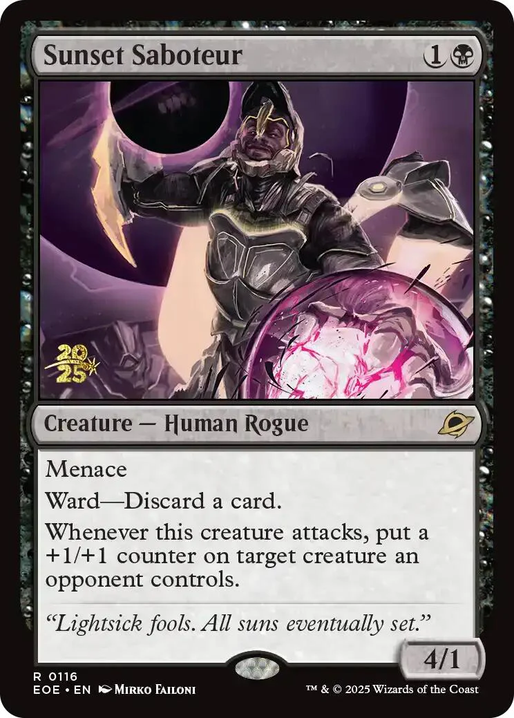 Sunset Saboteur [Edge of Eternities Prerelease Promos]