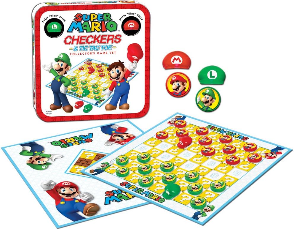 Super Mario Checkers & Tic Tac Toe - Collector's Game Set - Image 2